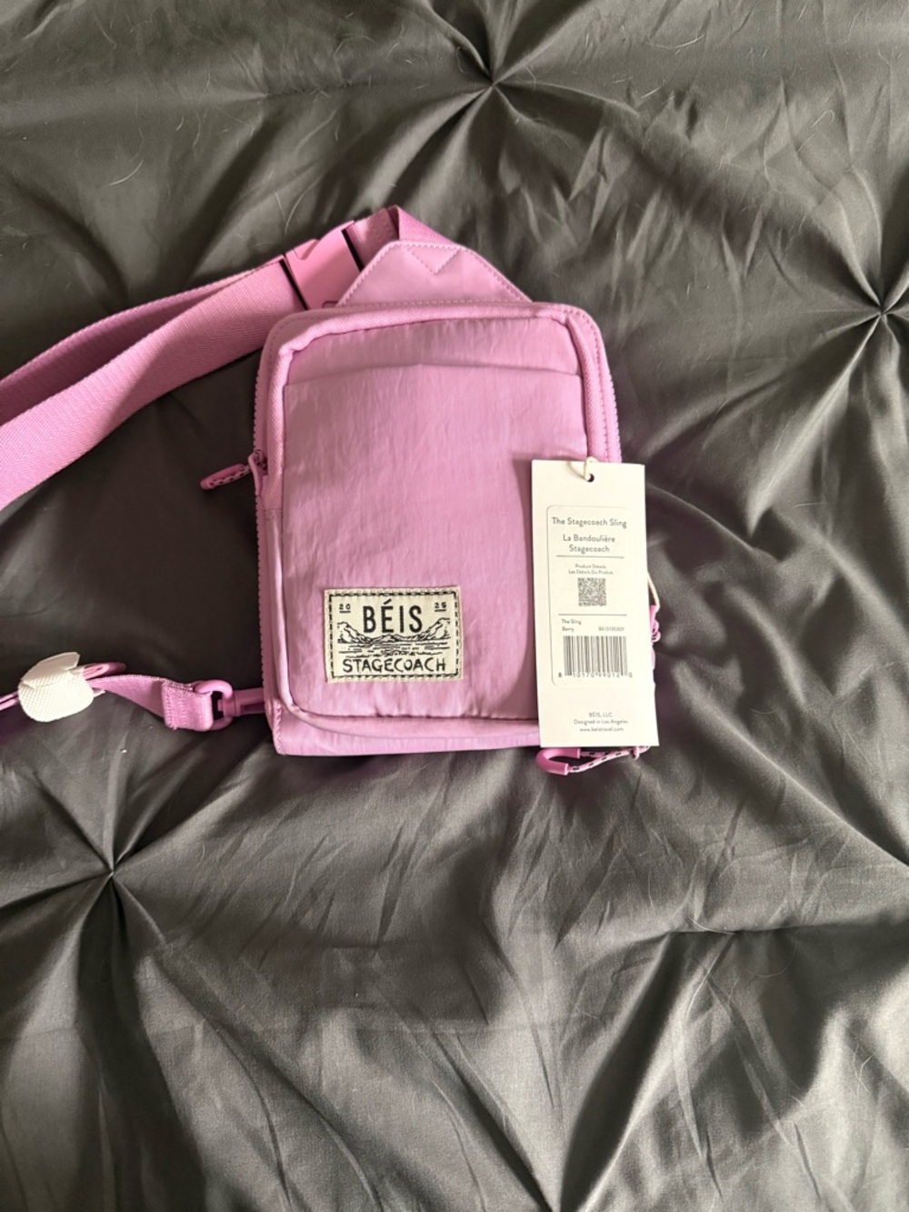 BEIS Stagecoach Sling Bag - Light Pink